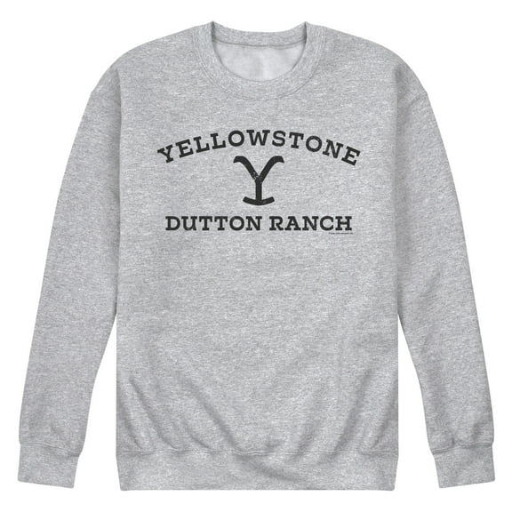 Yellowstone - Yellowstone Dutton Ranch - Men's Crew Neck Fleece Pullover