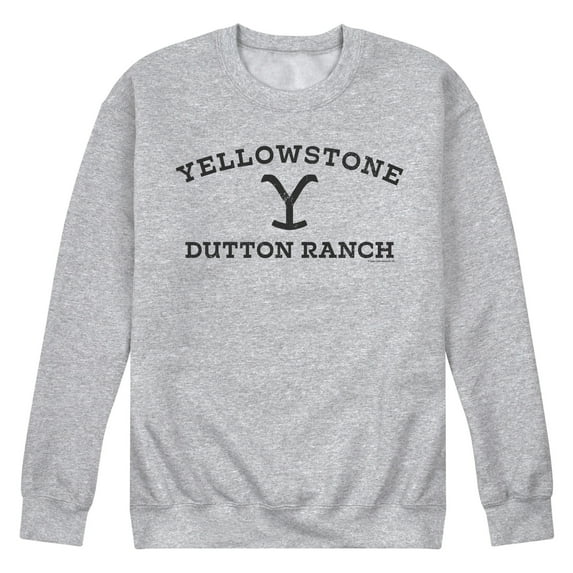 Yellowstone - Yellowstone Dutton Ranch - Men's Crew Neck Fleece Pullover