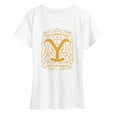 thumbnail image 1 of Yellowstone - Yellowstone Flourish Design - Women's Short Sleeve Graphic T-Shirt, 1 of 6