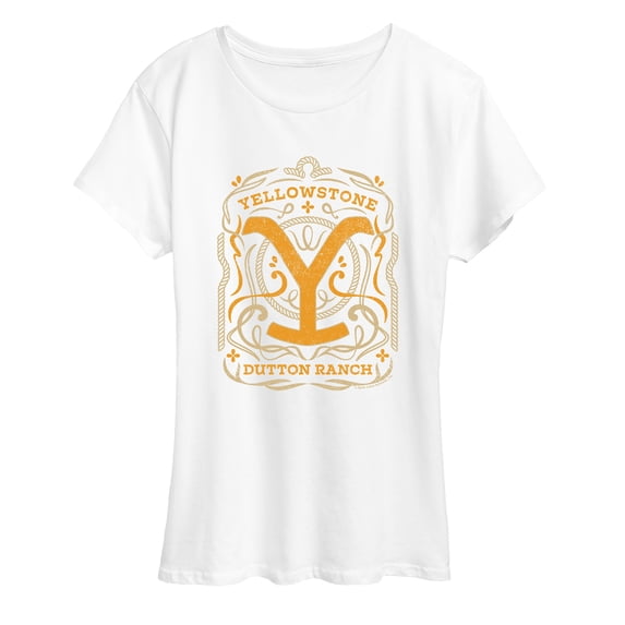 Yellowstone - Flourish Design - Women's Short Sleeve Graphic T-Shirt