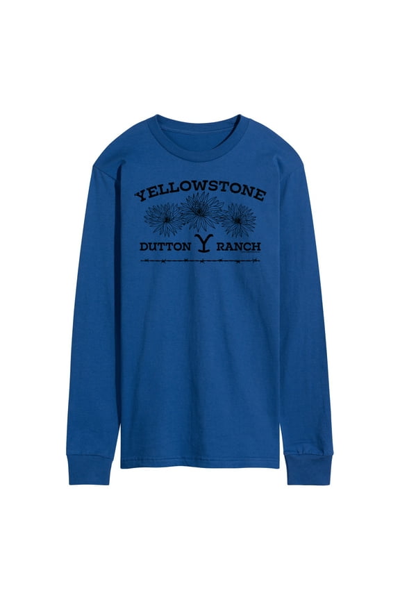 - Yellowstone Wildflowers - Men's Long Sleeve T-Shirt