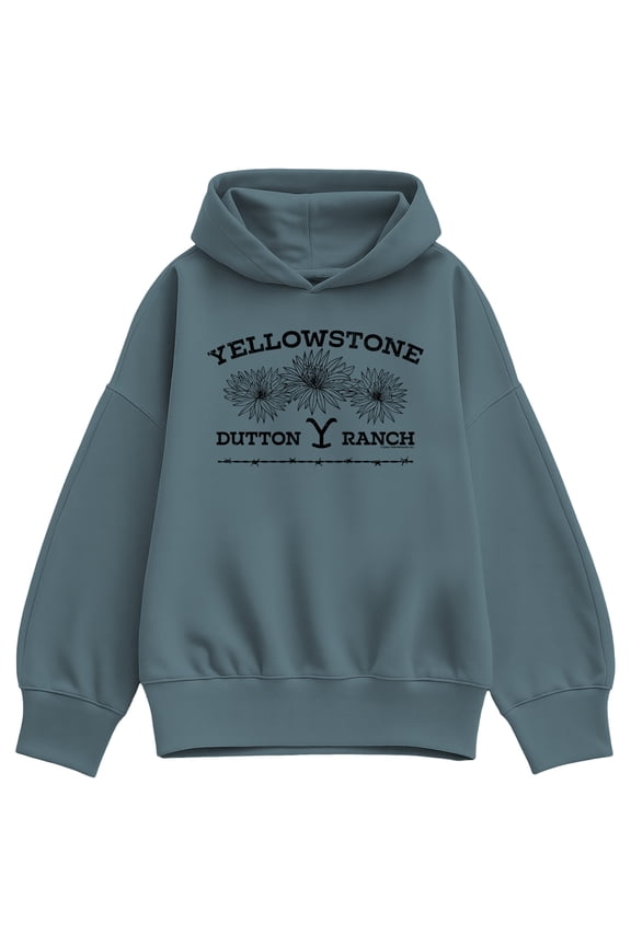 - Yellowstone Wildflowers - Women's Oversized Fleece Hoodie Sweatshirt