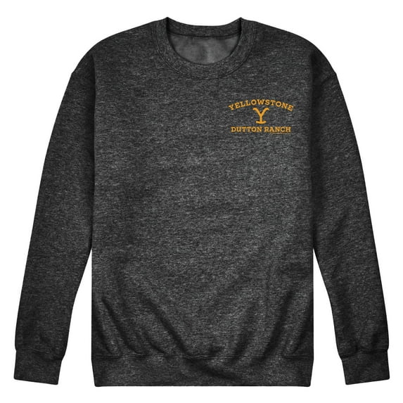 Yellowstone - Yellowstone Y Dutton Ranch Logo - Men's Crew Neck Fleece Pullover