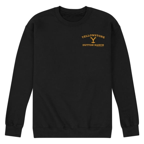 Yellowstone - Yellowstone Y Dutton Ranch Logo - Men's Crew Neck Fleece Pullover