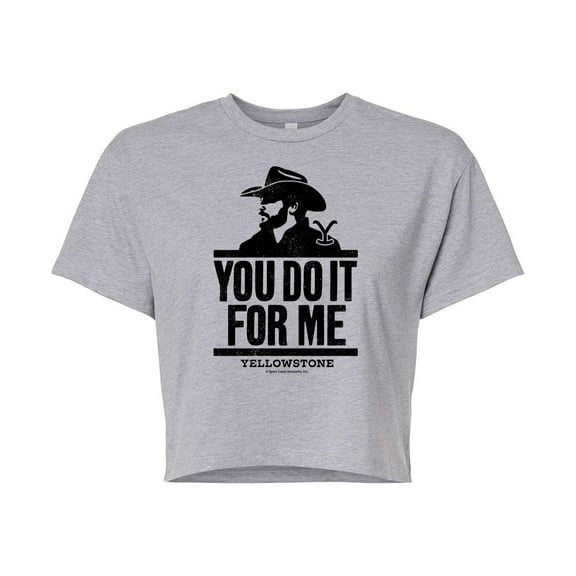 Yellowstone  - You Do It For Me - Juniors Cropped Cotton Blend T-Shirt
