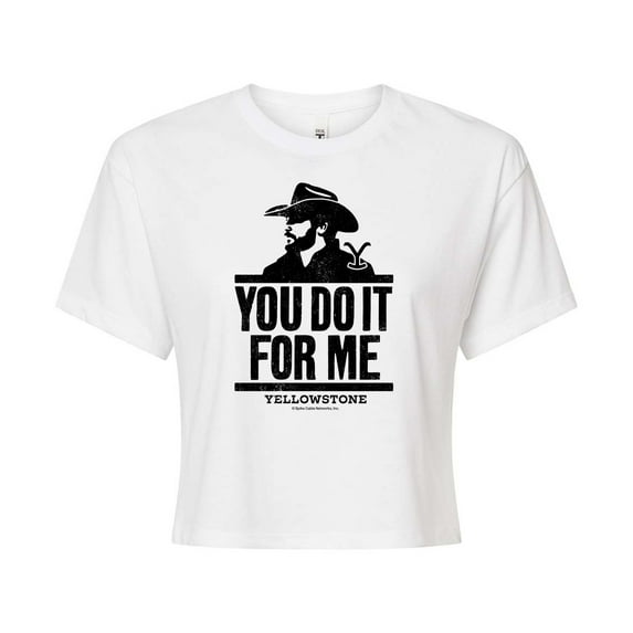 Yellowstone - You Do It For Me - Juniors Cropped Cotton Blend T-Shirt