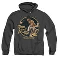 thumbnail image 1 of Yellowstone You Do It For Me Unisex Adult Pull-Over Heather Hoodie, Black Heather, Large, 1 of 3