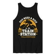 thumbnail image 1 of Yellowstone - You Need A Ride To The Train Station - Men's Jersey Tank Top, 1 of 6
