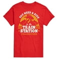 thumbnail image 1 of Yellowstone - You Need A Ride To The Train Station - Men's Short Sleeve Graphic T-Shirt, 1 of 6