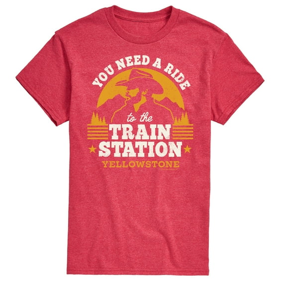 Yellowstone - You Need A Ride To The Train Station - Men's Short Sleeve Graphic T-Shirt