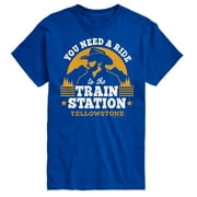 Yellowstone - You Need A Ride To The Train Station - Men's Short Sleeve Graphic T-Shirt