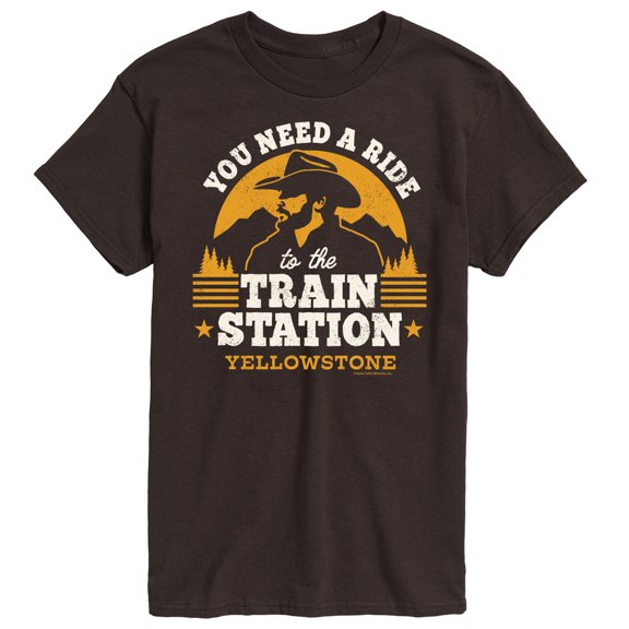 Yellowstone - You Need A Ride To The Train Station - Men's Short Sleeve Graphic T-Shirt