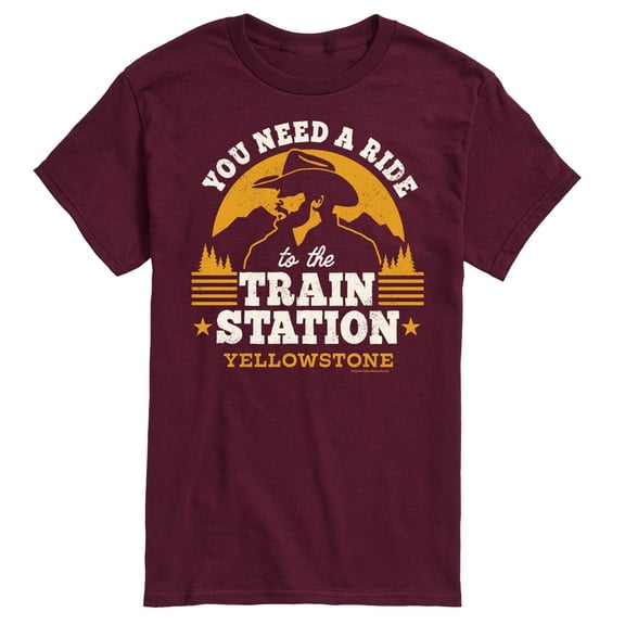 Yellowstone - You Need A Ride To The Train Station - Men's Short Sleeve Graphic T-Shirt