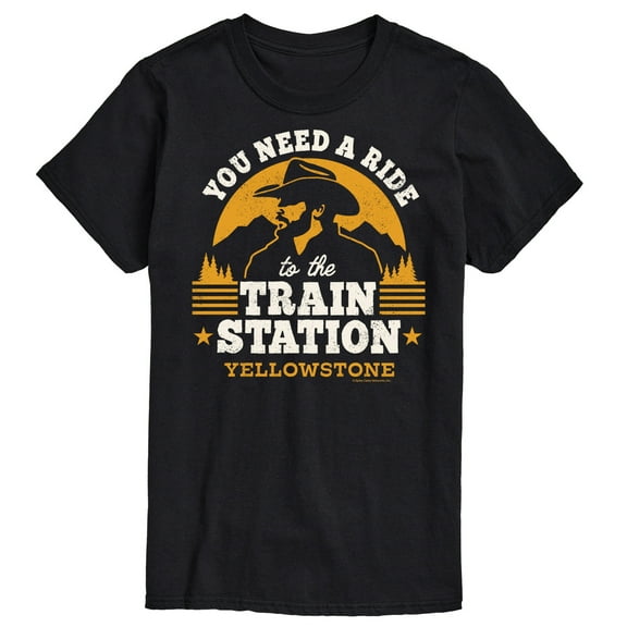 Yellowstone - You Need A Ride To The Train Station - Men's Short Sleeve Graphic T-Shirt