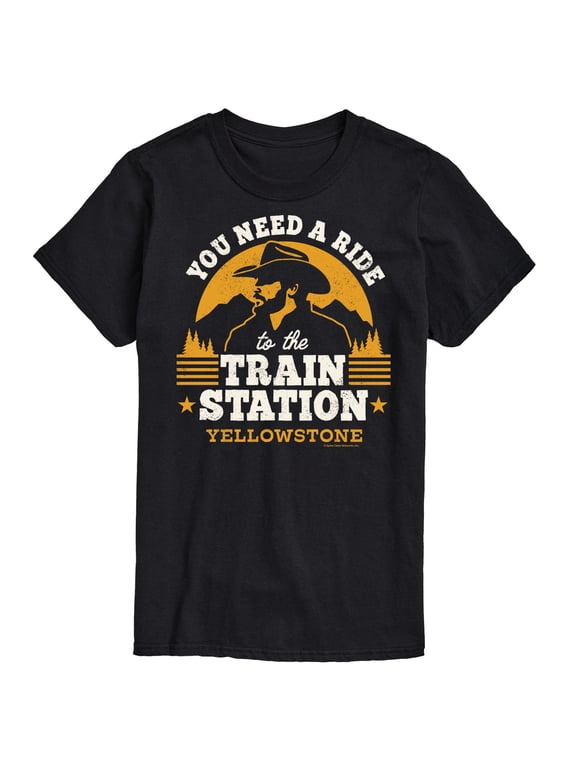 - You Need A Ride To The Train Station Men's Short Sleeve Graphic T-Shirt