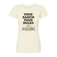 thumbnail image 1 of Yellowstone  - Your Ranch Your Rules  - Juniors Fitted Graphic T-Shirt, 1 of 6