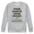 thumbnail image 1 of Yellowstone - Your Ranch Your Rules - Men's Crew Neck Fleece Pullover, 1 of 6