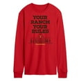 thumbnail image 1 of Yellowstone - Your Ranch Your Rules - Men's Long Sleeve T-Shirt, 1 of 5