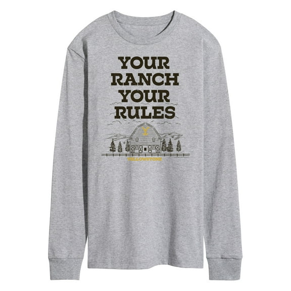 Yellowstone - Your Ranch Your Rules - Men's Long Sleeve T-Shirt