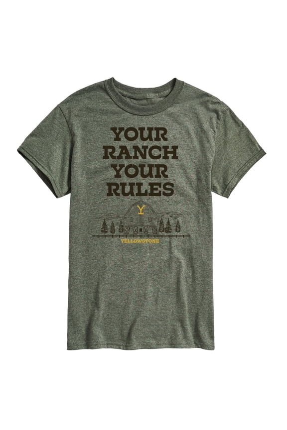 - Your Ranch Your Rules - Men's Short Sleeve Graphic T-Shirt