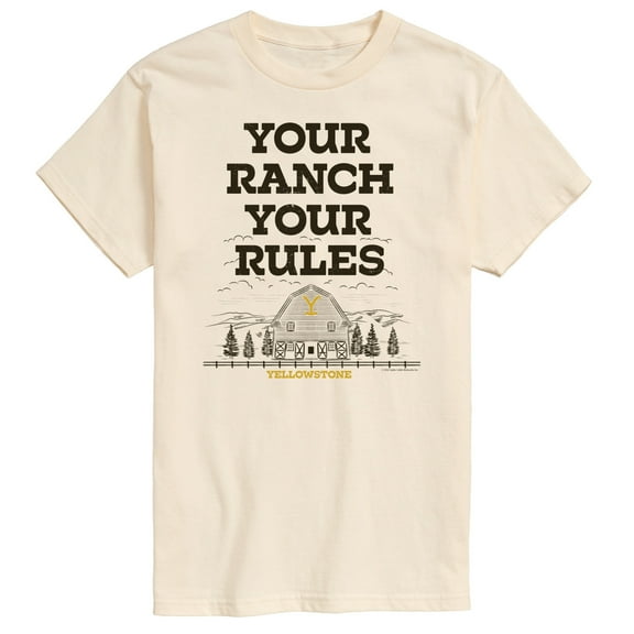 Yellowstone - Your Ranch Your Rules - Men's Short Sleeve Graphic T-Shirt