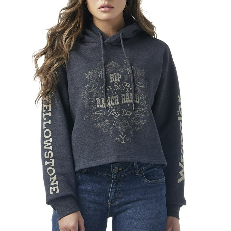 Wrangler X Yellowstone Crop Hoodie Wrangler X Yellowstone Crop Hoodie