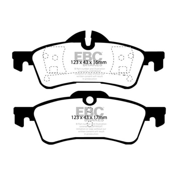 Yellowstuff Rear Brake Pads for 02-03 Mini Hardtop 1.6