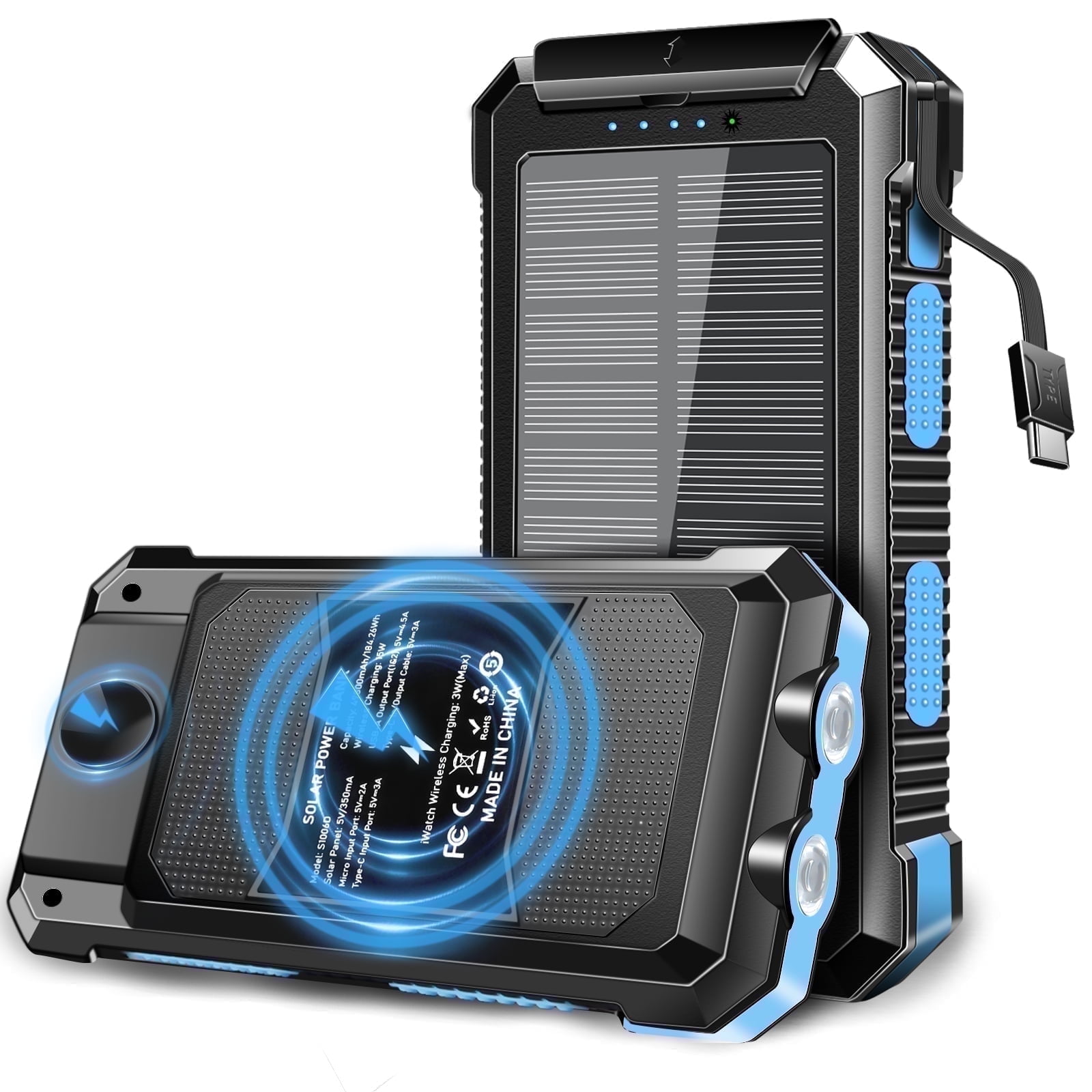 Anker PowerCore Solar 10000 New ② ANKER POWERCORE SOLAR 10000 15W POWER BANK 10,000 MAH DUAL