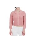 thumbnail image 1 of Yemak Women's 3/4 Sleeve Button Down Collar Sweater Cardigan Knitted Jacket MK8281, 1 of 3