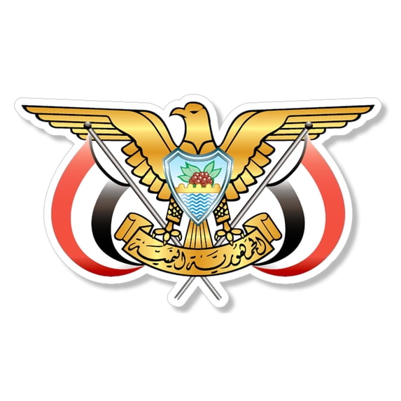Yemeni Emblem yemen flag Coat of Armn yem ye coa car truck vinyl sticker decal