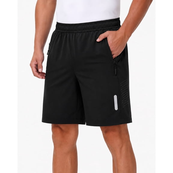 YeneSen Men's Quick Dry Sports Shorts, Performance Athletic Fitness Shorts for Gym, Basketball, Jogging