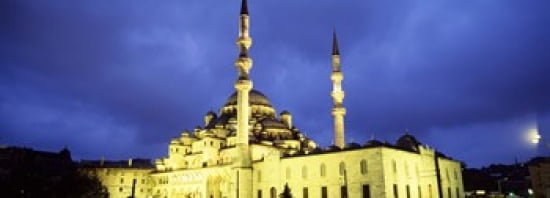 Yeni Mosque Istanbul Turkey Canvas Art - Panoramic Images (36 x 13)