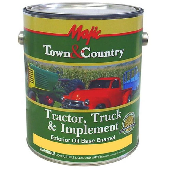 Yenkin Majestic Paint 8-0952-1 Town & Country Enamel - N H Yellow Galvanized - Pack of 2