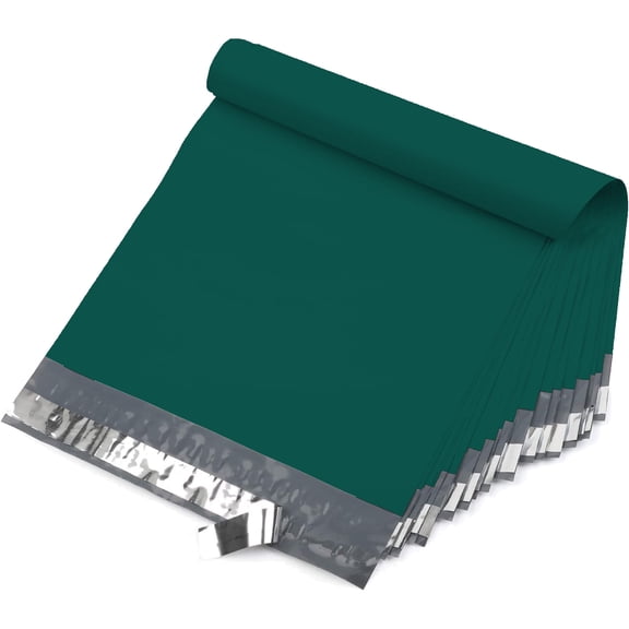 Yens 10X13 M4 WHITE POLY MAILERS SHIPPING ENVELOPES PLASTIC BAGS -100pcs-Green