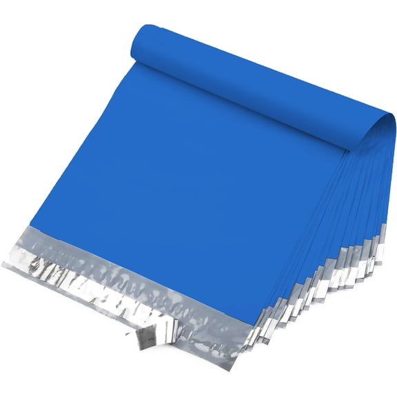 Yens 14.5X19 M7-100pcs POLY MAILERS SHIPPING ENVELOPES PLASTIC BAGS-Blue