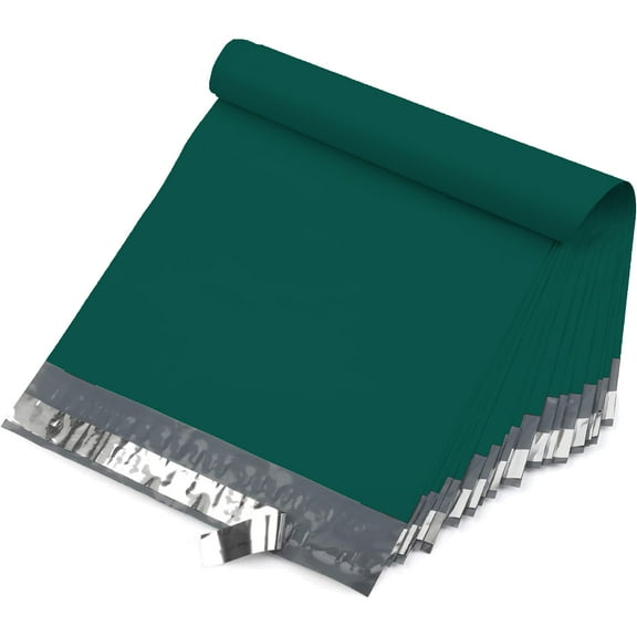 Yens 14.5X19 M7-100pcs POLY MAILERS SHIPPING ENVELOPES PLASTIC BAGS-Green