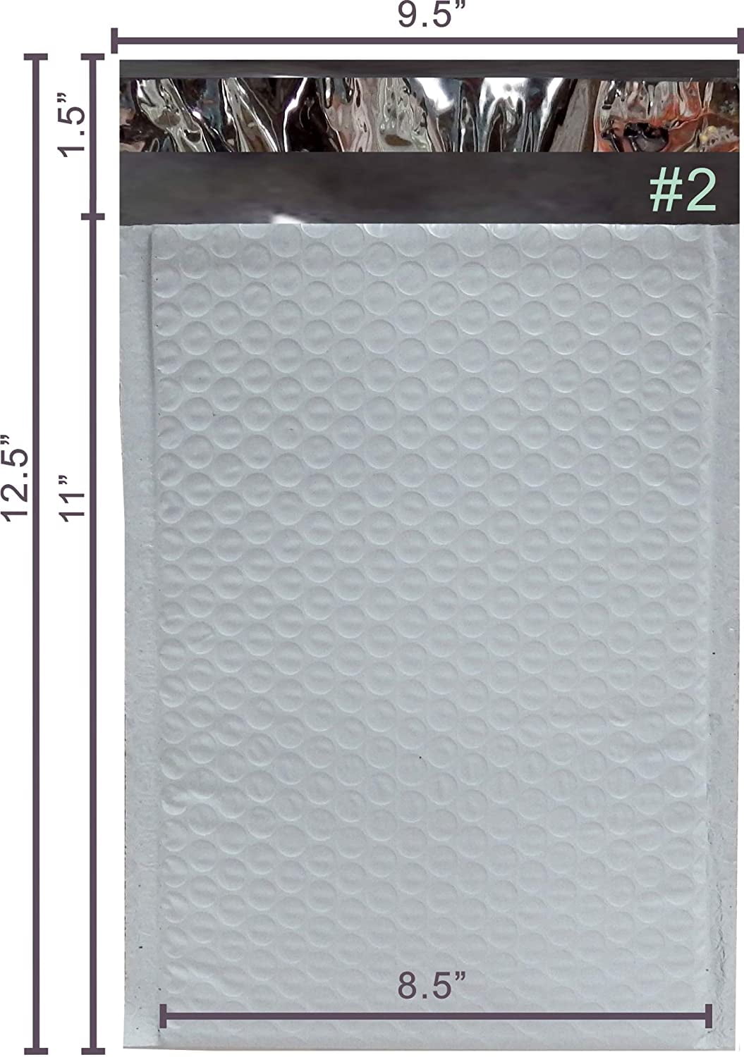 Yens® 200 #2 Poly Bubble Padded Envelopes Mailers 8.5 X 12
