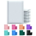 thumbnail image 1 of Yens 250pcs #00 Poly Bubble Padded Envelopes Mailers 5x10 (Inner 5x9), 1 of 5