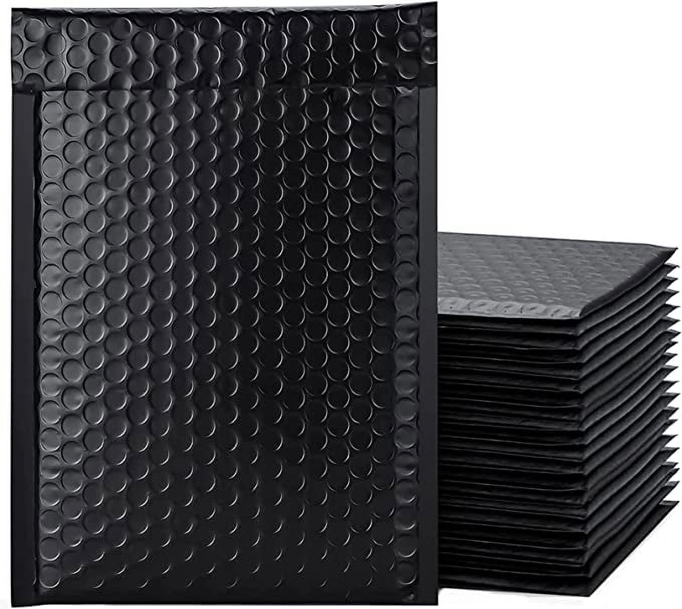 Yens Poly Bubble Mailer, Cushioning Padded Envelopes for Shipping, Mailing, Packaging,PM#000-500 pcs (4X7 in)-Black