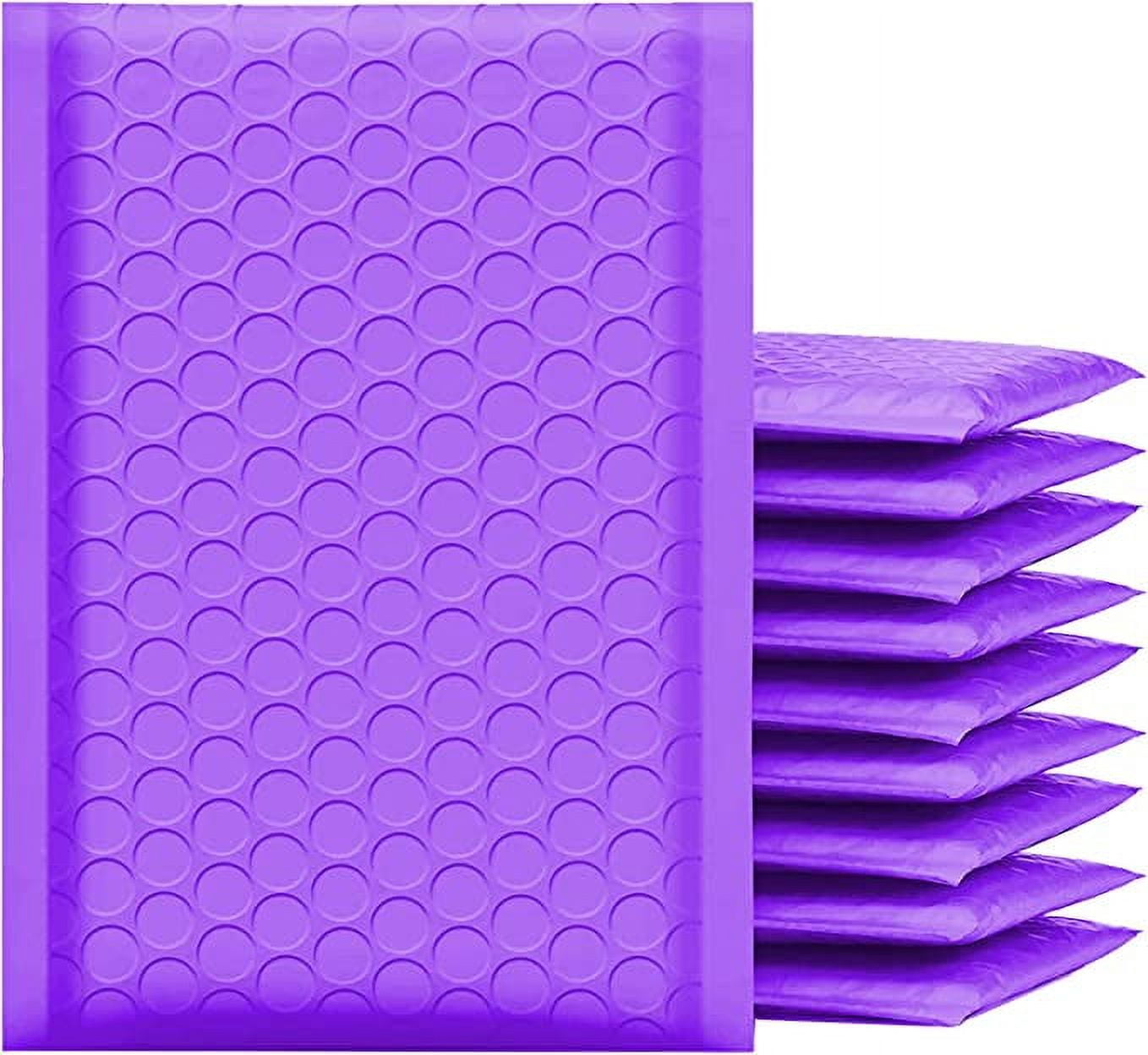 Yens Poly Bubble Mailer, Cushioning Padded Envelopes for Shipping, Mailing, Packaging,PM#000-500 pcs (4X7 in)-Purple