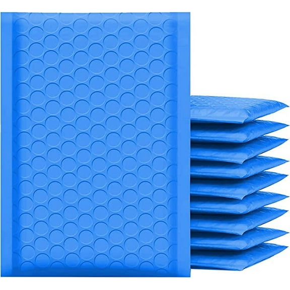 Yens Poly Bubble Mailer, Cushioning Padded Envelopes for Shipping, Mailing, Packaging,PM#000-500pcs (4 X 7 in)-Blue