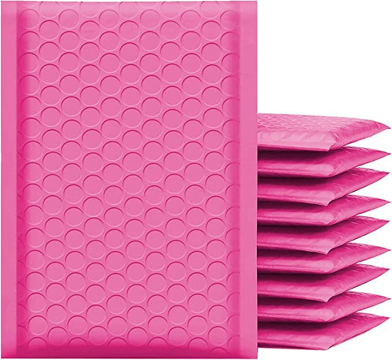 Yens Poly Bubble Mailer, Cushioning Padded Envelopes for Shipping, Mailing, Packaging,PM#5-200pcs (10.5 X 15 in)-Hot Pink
