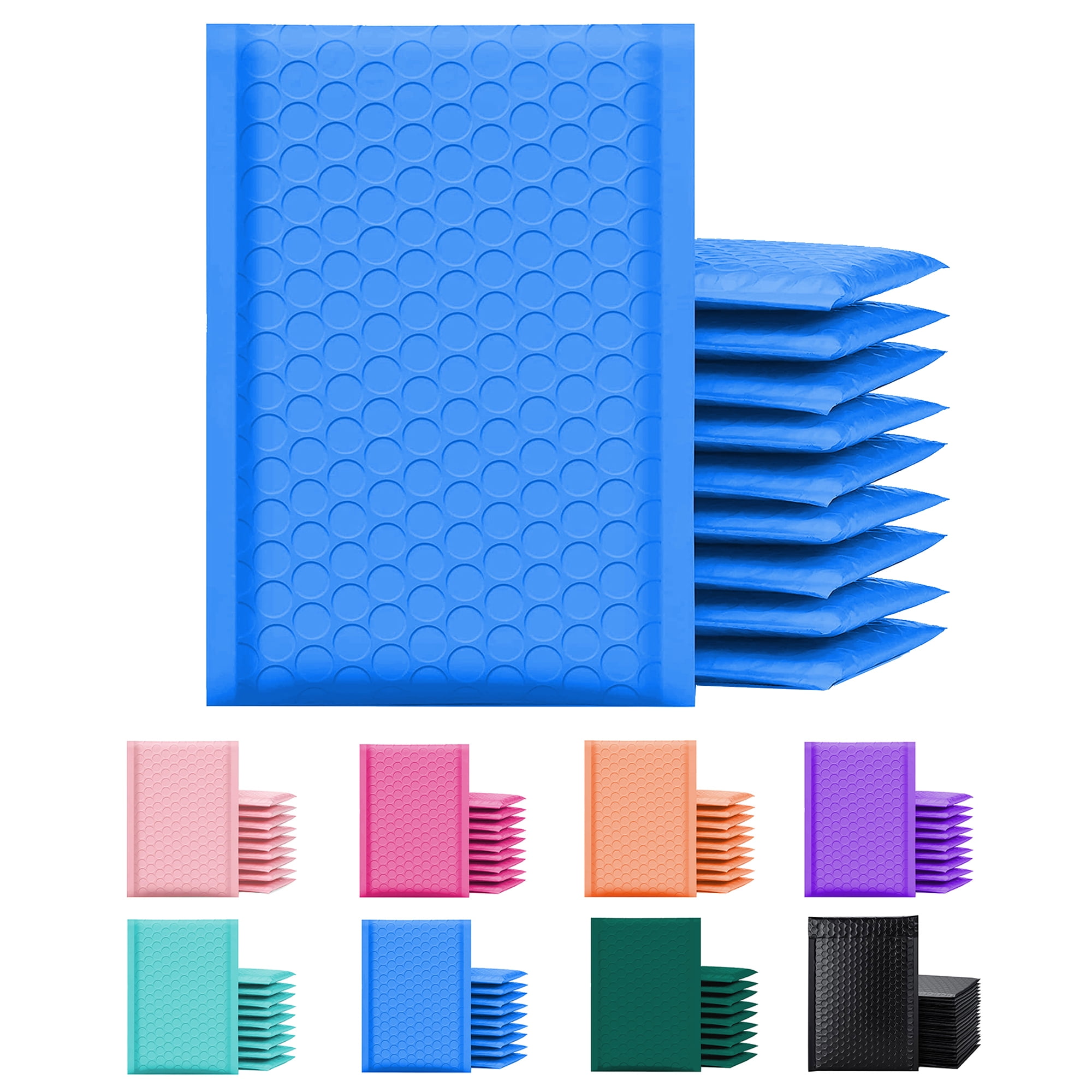 Yens Poly Bubble Mailer, Cushioning Padded Envelopes for Shipping, Mailing, Packaging,PM#5-200pcs (10.5x15 in)-Blue