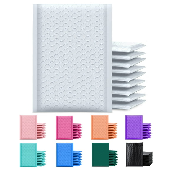Yens Poly Bubble Mailers, #5 (10.5x15) Shipping Mailer 5-Count