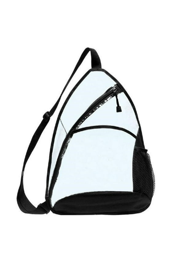 Transparent Sling Backpack CBP-876 (Clear/Black)