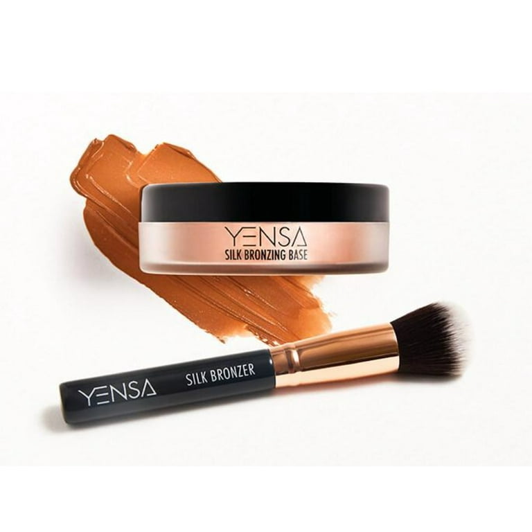 Yensa Silk Bronzing Base Sunlit Glow Bronzer & Brush Duo | Make-Up-Pinsel
