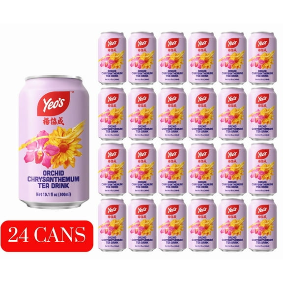 Yeo's Orchid Chrysanthemum Tea Drink 24 Count 10 fl oz