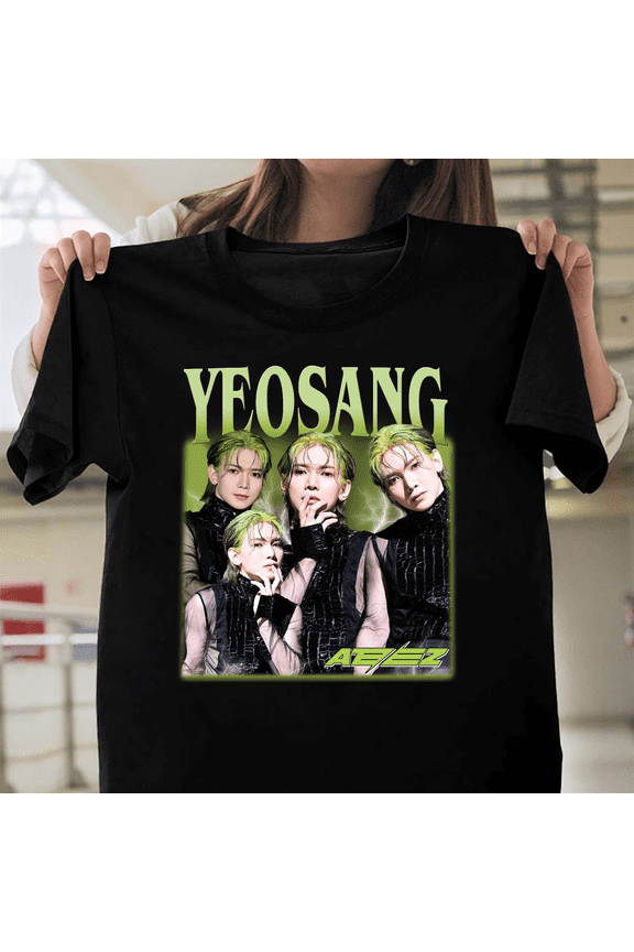 Yeosang Ateez Inspired Graphic Shirt Concert Retro Tee Kpop Idol Fan Merch Art V61506 Unisex T-Shirt, Size Up to 5XL
