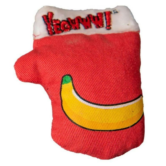 Yeowww! Holiday Catnip Kitten Mittens Cat Toy Red Banana