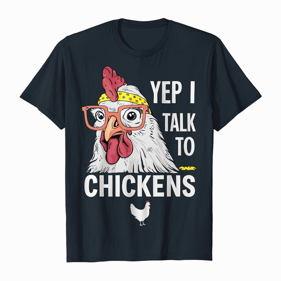 Yep I Talk To Chickens Vintage Funny Chicken Farmer Gift T-Shirt